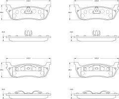 BOSCH 0986BB0539 — Plăcuțe de frână disc
