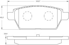 BOSCH 0986BB0598 — Plăcuțe de frână disc