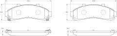 BOSCH 0986BB0703 — Plăcuțe de frână disc
