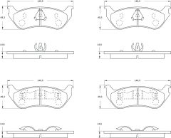 BOSCH 0986BB0729 — Plăcuțe de frână disc