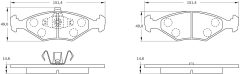 BOSCH 0986BB0794 — Plăcuțe de frână disc