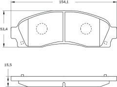 BOSCH 0986BB0834 — Plăcuțe de frână disc