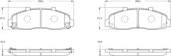BOSCH 0986BB0936 — Plăcuțe de frână disc