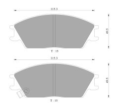 BOSCH 0986T10218 — Plăcuțe de frână disc
