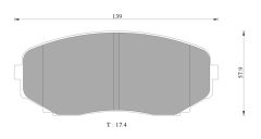 BOSCH 0986T10219 — Plăcuțe de frână disc