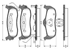 BOSCH 0986TB2966 — Plăcuțe de frână disc