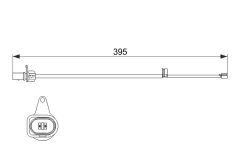 BOSCH 1987474509 — Сигнализатор износа тормозных колодок