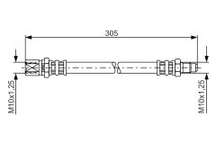 BOSCH 1987476003 — Furtun de frână
