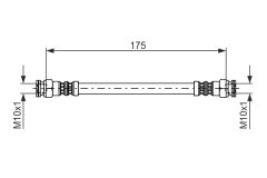 BOSCH 1987476012 — Тормозной шланг