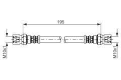 BOSCH 1987476030 — Furtun de frână