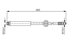BOSCH 1987476079 — Тормозной шланг