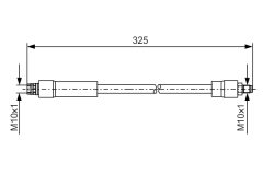 BOSCH 1987476082 — Тормозной шланг