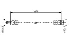 BOSCH 1987476083 — Тормозной шланг