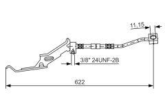BOSCH 1987476086 — Тормозной шланг