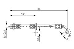 BOSCH 1987476108 — Furtun de frână