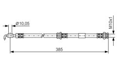 BOSCH 1987476110 — Furtun de frână