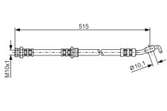 BOSCH 1987476114 — Furtun de frână