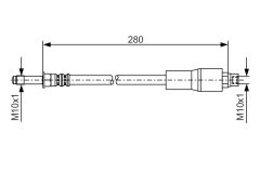 BOSCH 1987476173 — Furtun de frână