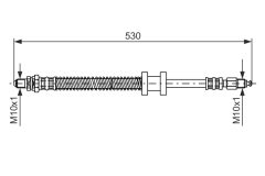 BOSCH 1987476179 — Furtun de frână