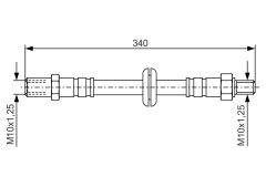 BOSCH 1987476191 — Тормозной шланг