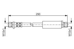 BOSCH 1987476204 — Тормозной шланг