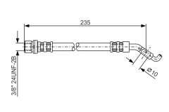 BOSCH 1987476207 — Furtun de frână