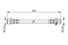 BOSCH 1987476210 — Тормозной шланг