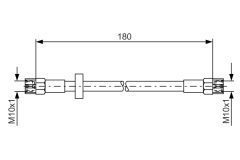 BOSCH 1987476216 — Furtun de frână
