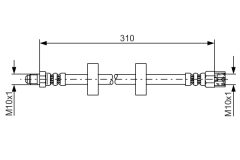 BOSCH 1987476217 — Тормозной шланг
