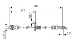 BOSCH 1987476229 — Furtun de frână