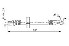 BOSCH 1987476239 — Тормозной шланг