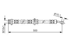 BOSCH 1987476279 — Furtun de frână