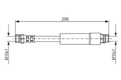BOSCH 1987476284 — Furtun de frână