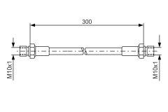BOSCH 1987476286 — Тормозной шланг