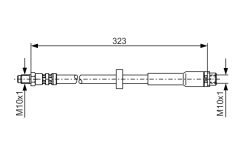 BOSCH 1987476293 — Тормозной шланг