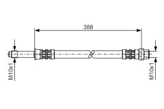 BOSCH 1987476300 — Тормозной шланг