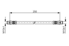 BOSCH 1987476309 — Тормозной шланг