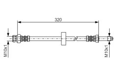 BOSCH 1987476317 — Тормозной шланг