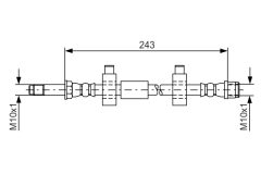 BOSCH 1987476320 — Тормозной шланг