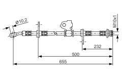 BOSCH 1987476322 — Furtun de frână