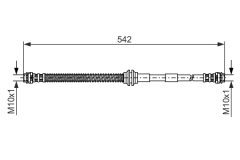 BOSCH 1987476325 — Furtun de frână