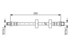 BOSCH 1987476334 — Тормозной шланг