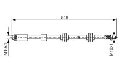 BOSCH 1987476360 — Тормозной шланг