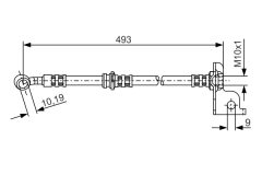 BOSCH 1987476371 — Furtun de frână