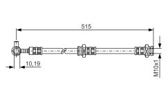 BOSCH 1987476378 — Furtun de frână