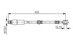 BOSCH 1987476386 — Тормозной шланг