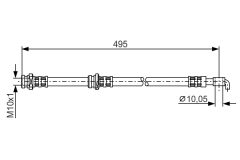 BOSCH 1987476401 — Furtun de frână
