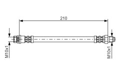BOSCH 1987476425 — Тормозной шланг