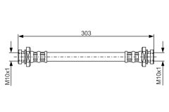 BOSCH 1987476436 — Furtun de frână