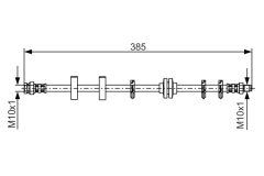 BOSCH 1987476438 — Тормозной шланг